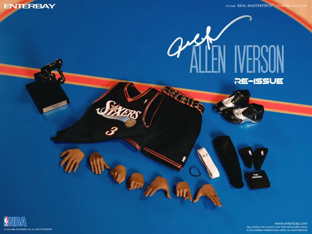 NBA kolekcija Real Masterpiece akcijska figura 1/6 Allen Iverson Limited Retro Edition 30 cm fotografija proizvoda