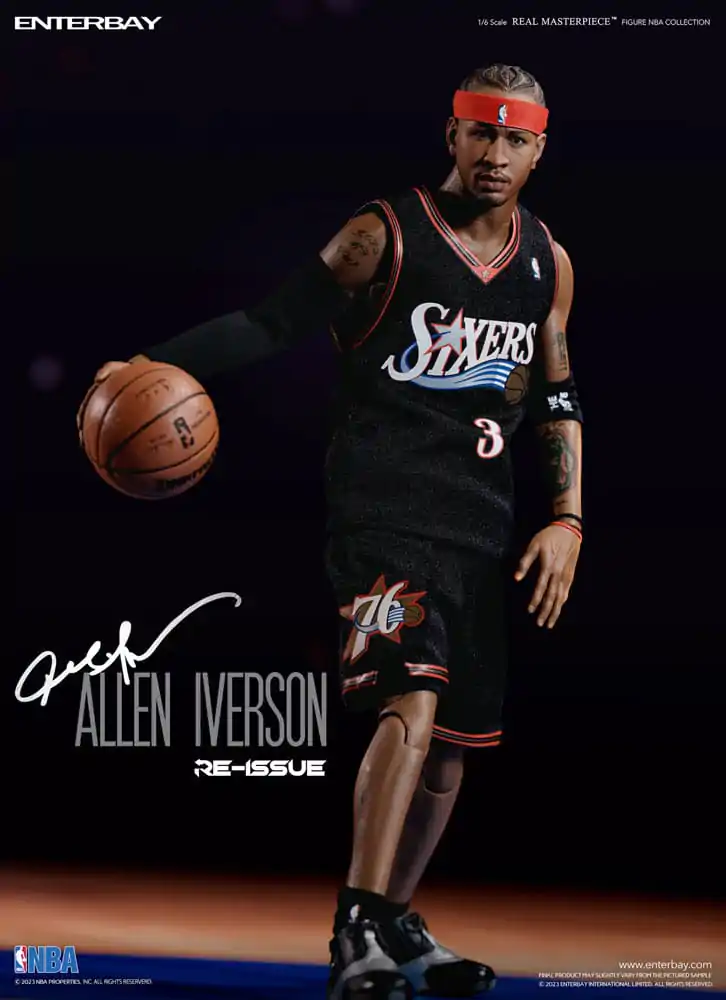 NBA kolekcija Real Masterpiece akcijska figura 1/6 Allen Iverson Limited Retro Edition 30 cm fotografija proizvoda