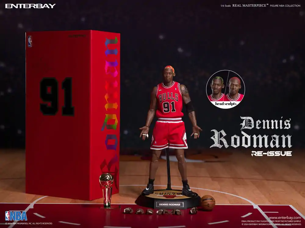 NBA kolekcija Real Masterpiece akcijska figura 1/6 Dennis Rodman Limited Retro Editon 33 cm fotografija proizvoda