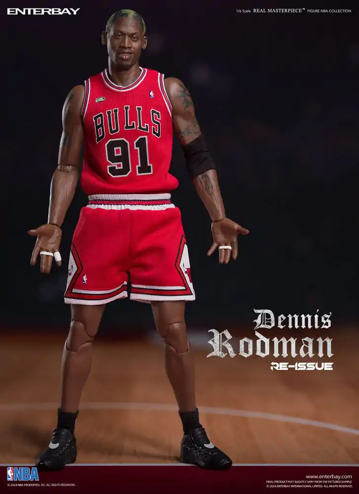 NBA kolekcija Real Masterpiece akcijska figura 1/6 Dennis Rodman Limited Retro Editon 33 cm fotografija proizvoda