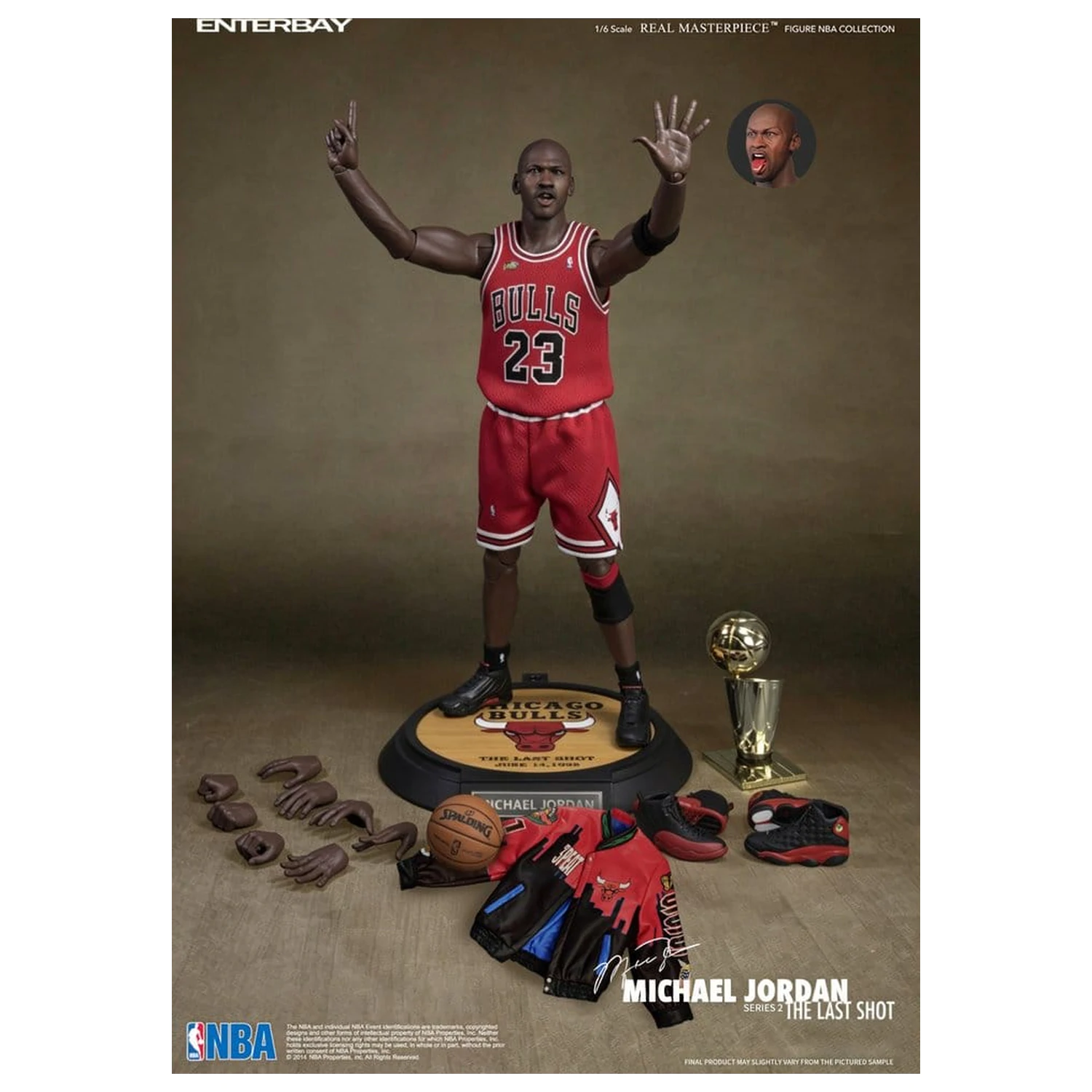 NBA Collection Real Masterpiece akcijska figura 1/6 Michael Jordan Series 2 (Road Jersey Edition) 33 cm fotografija proizvoda