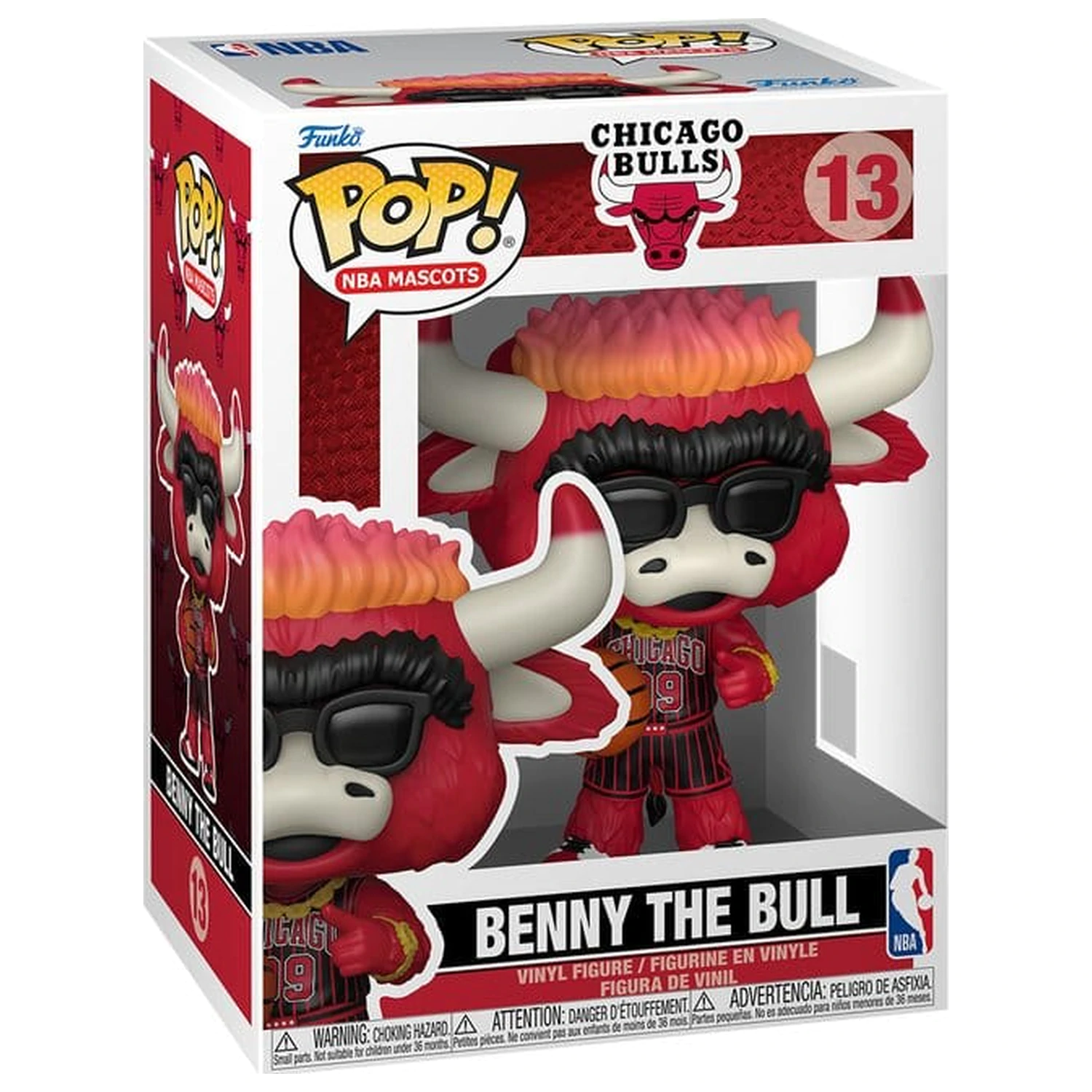 NBA Funko POP! Košarkaška vinilna figura Maskote: Bulls- Benny The Bull 9 cm fotografija proizvoda