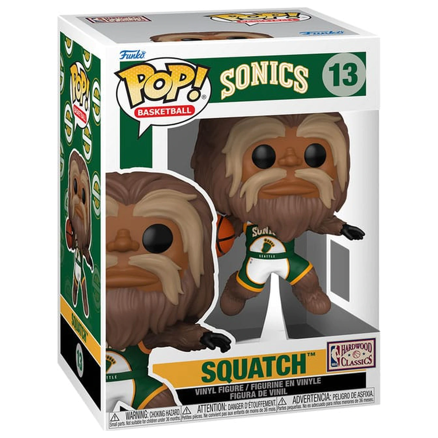 NBA Legends Funko POP! Sports Vinilna figura Maskote Sonics- Sasquatch 9 cm fotografija proizvoda
