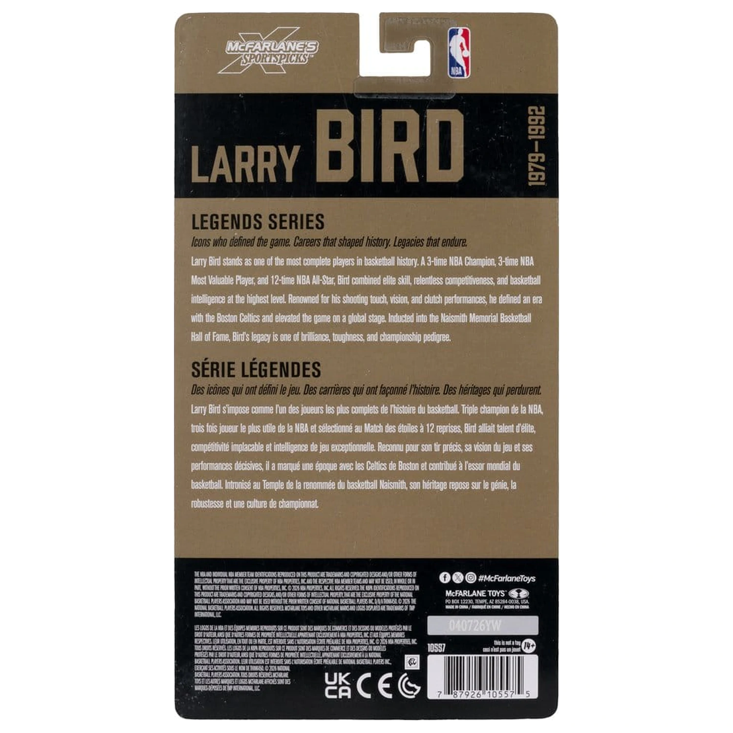 NBA Legends Series akcijska figura Larry Bird (Boston Celtics) 15 cm fotografija proizvoda