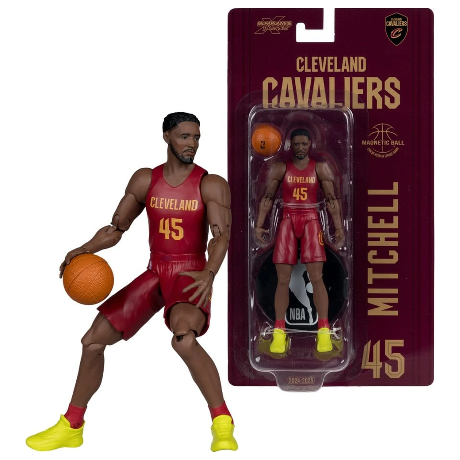 NBA SportsPicks Action Figure Donovan Mitchell (Cleveland Cavaliers) 15 cm fotografija proizvoda