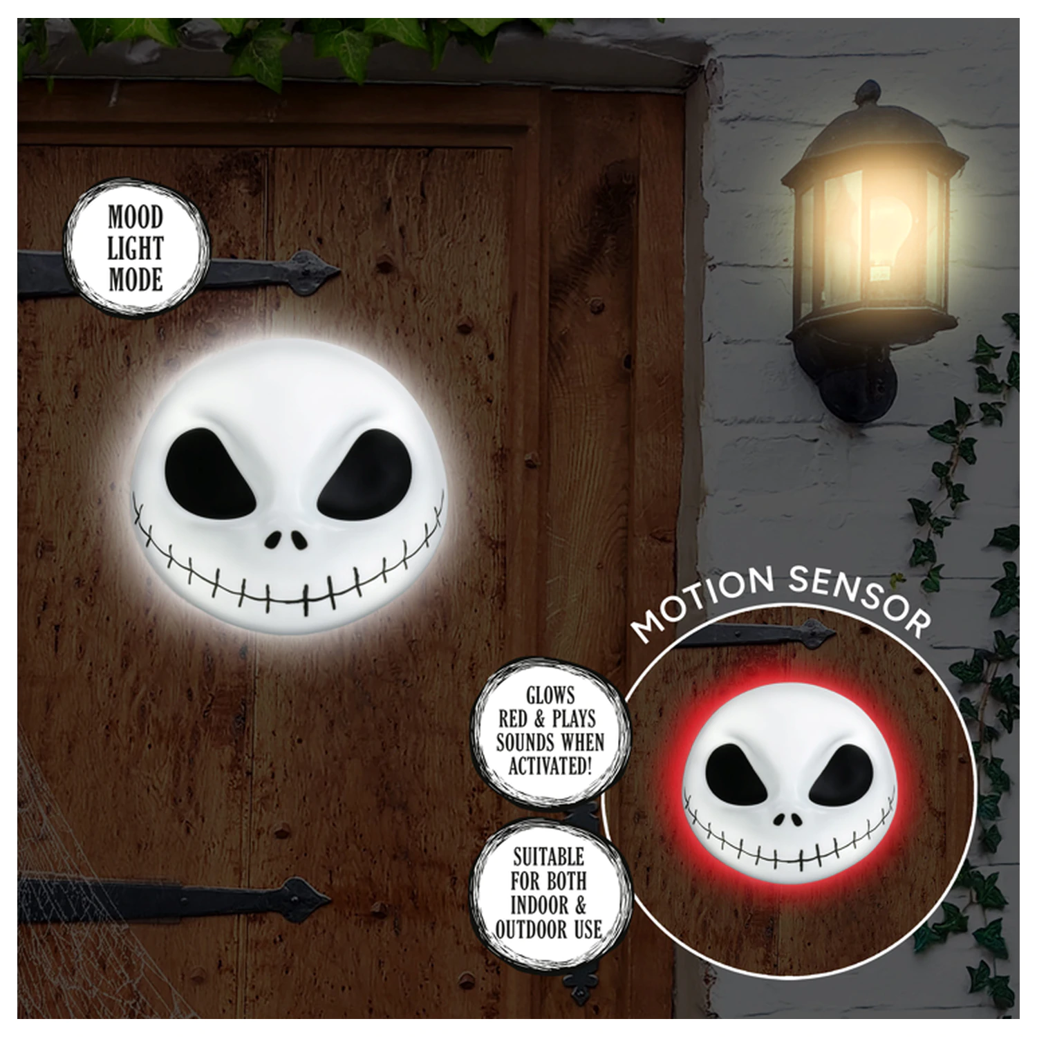 NBX Jack Skellington Maska s funkcijom svjetla i senzorom pokreta fotografija proizvoda