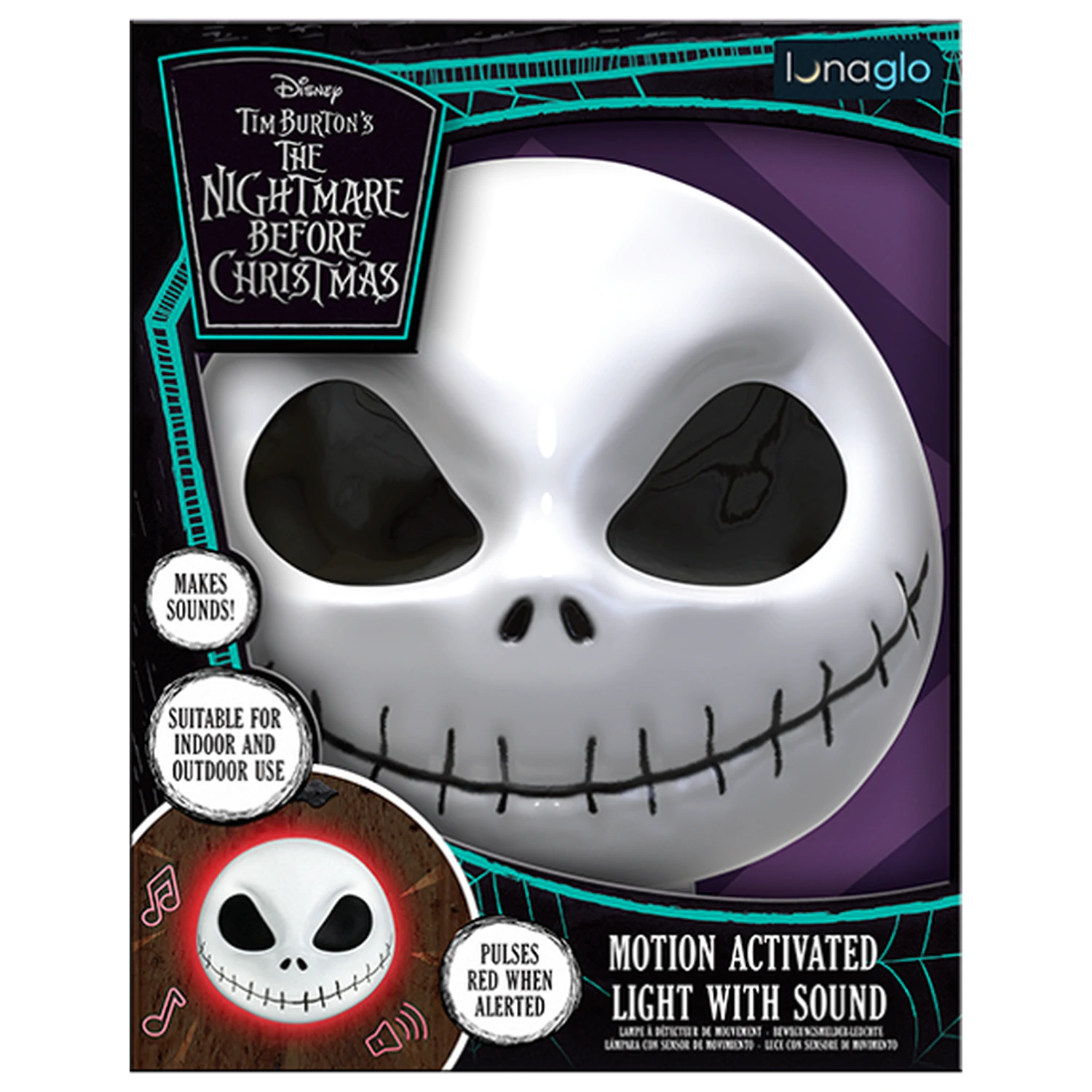 NBX Jack Skellington Maska s funkcijom svjetla i senzorom pokreta fotografija proizvoda