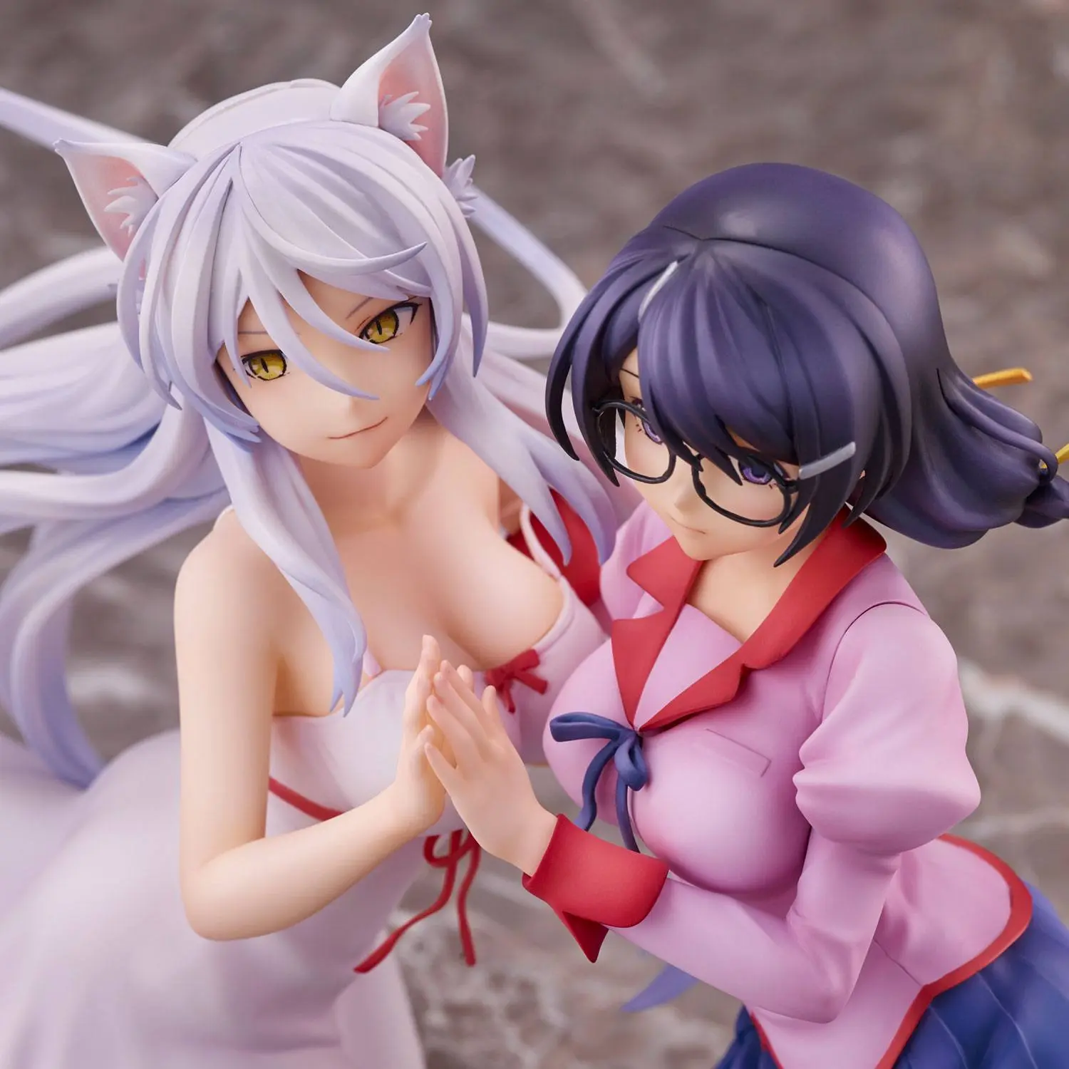 Nekomonogatari Monogatari Series PVC Figure Tsubasa Hanekawa Set (re-run) 19 cm fotografija proizvoda