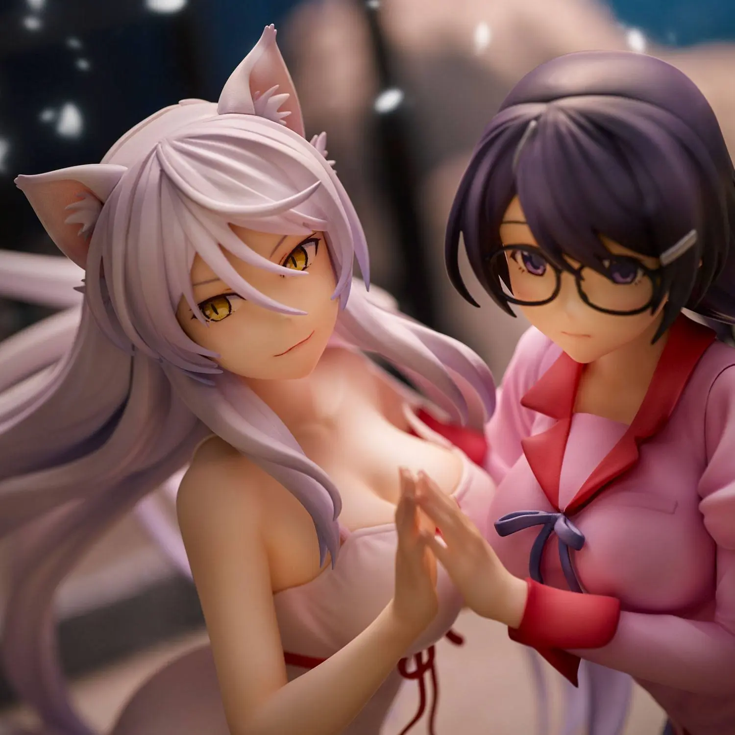 Nekomonogatari Monogatari Series PVC Figure Tsubasa Hanekawa Set (re-run) 19 cm fotografija proizvoda