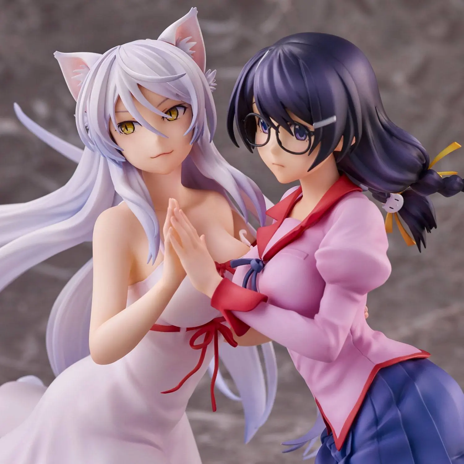 Nekomonogatari Monogatari Series PVC Figure Tsubasa Hanekawa Set (re-run) 19 cm fotografija proizvoda