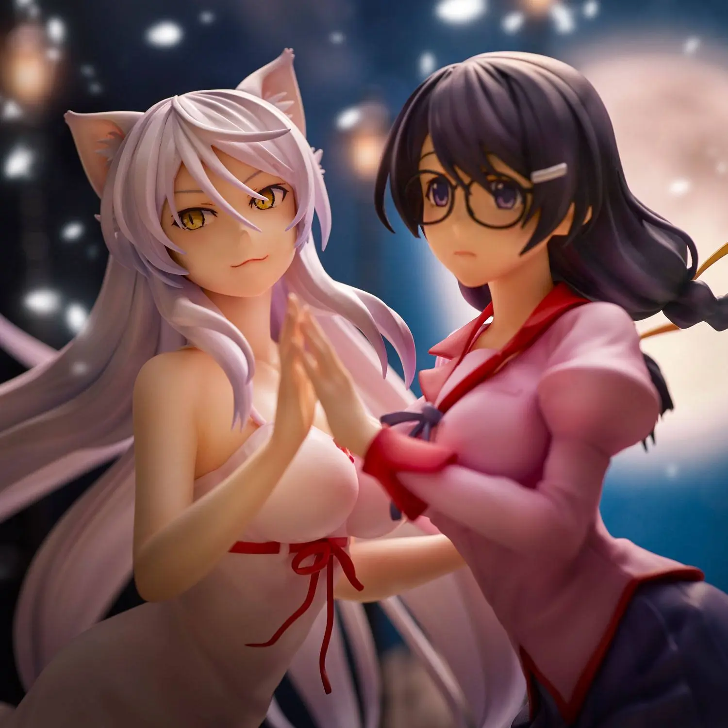 Nekomonogatari Monogatari Series PVC Figure Tsubasa Hanekawa Set (re-run) 19 cm fotografija proizvoda