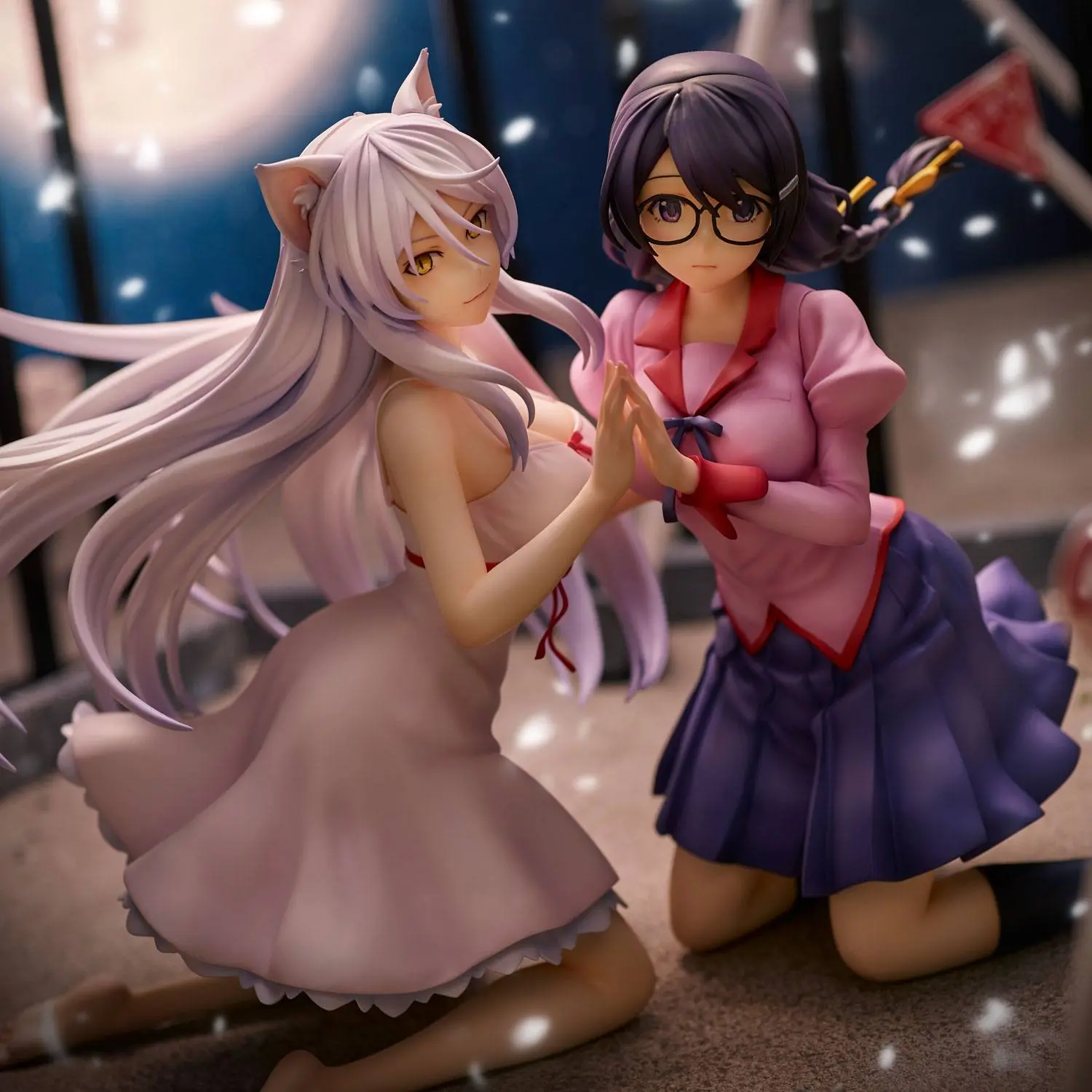 Nekomonogatari Monogatari Series PVC Figure Tsubasa Hanekawa Set (re-run) 19 cm fotografija proizvoda