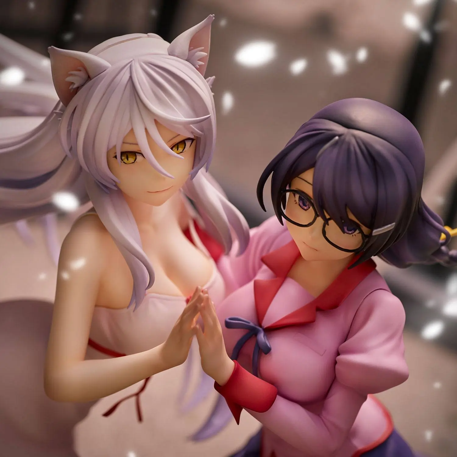 Nekomonogatari Monogatari Series PVC Figure Tsubasa Hanekawa Set (re-run) 19 cm fotografija proizvoda