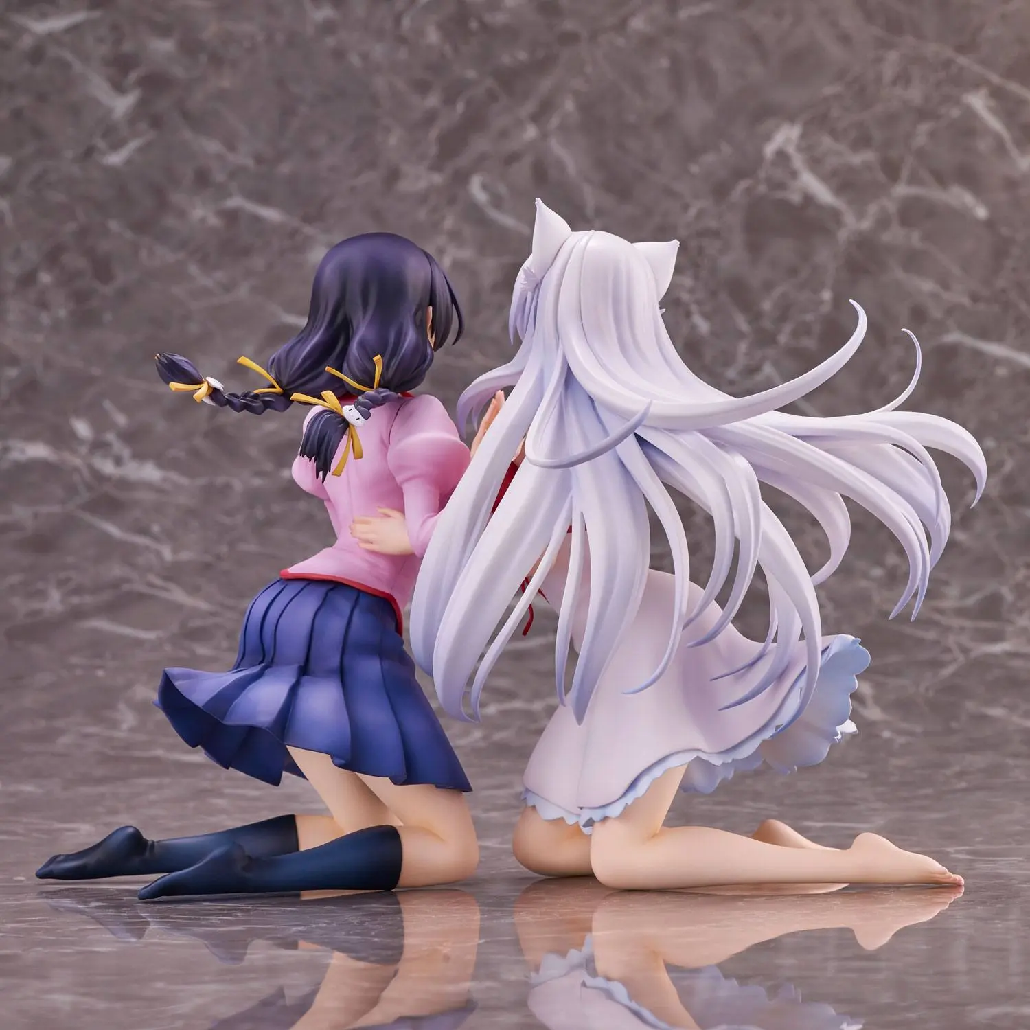 Nekomonogatari Monogatari Series PVC Figure Tsubasa Hanekawa Set (re-run) 19 cm fotografija proizvoda