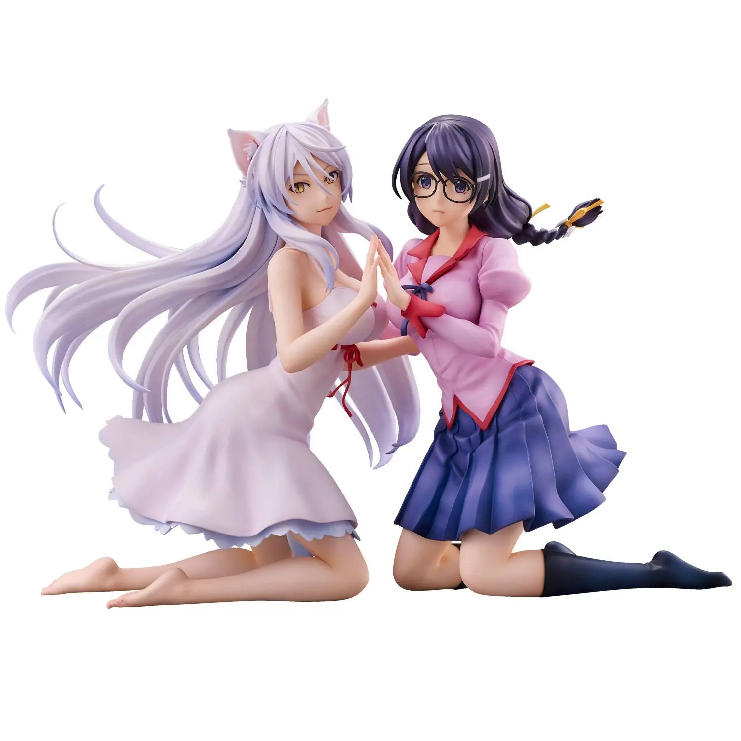 Nekomonogatari Monogatari Series PVC Figure Tsubasa Hanekawa Set (re-run) 19 cm fotografija proizvoda