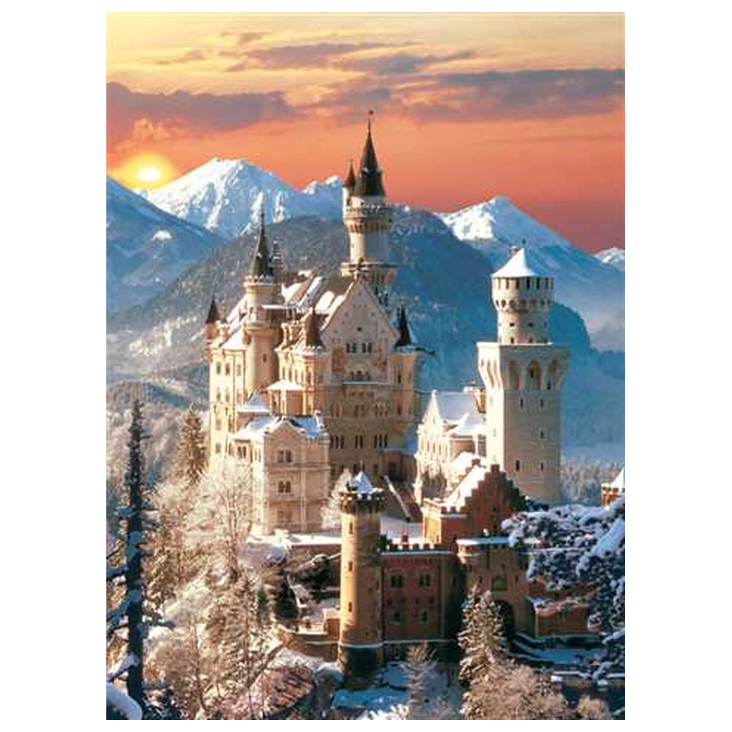 Germany Neuschwanstein puzzle od 1500 dijelova fotografija proizvoda
