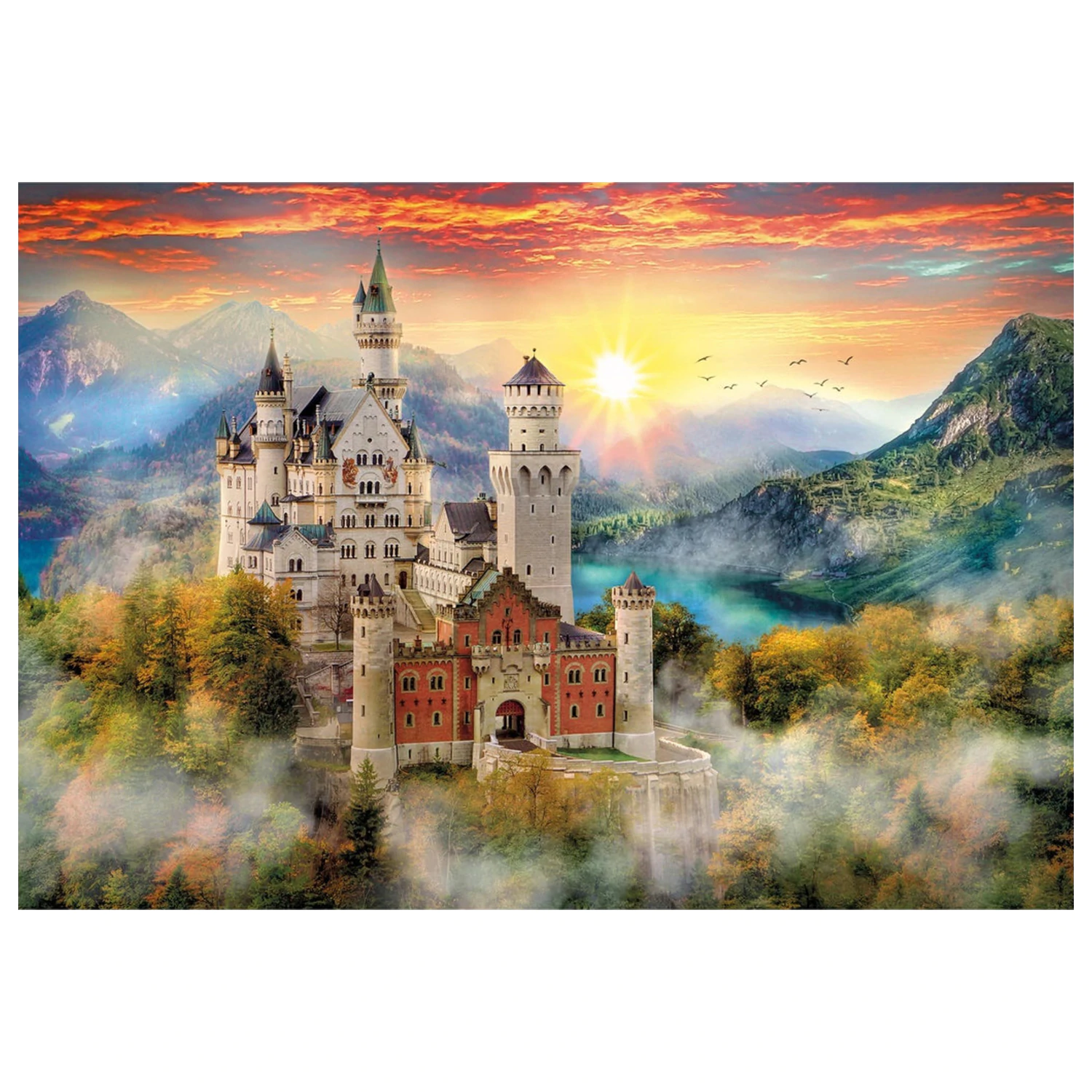 Germany Neuschwanstein puzzle od 2000 dijelova fotografija proizvoda