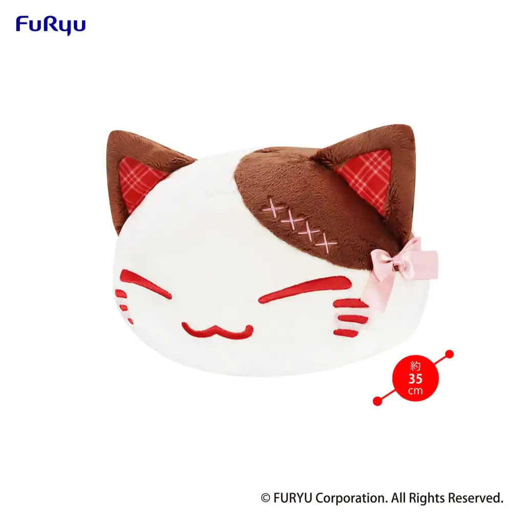 Nemuneko Cat Slatka Velika plišana figura Smeđa 35 cm fotografija proizvoda