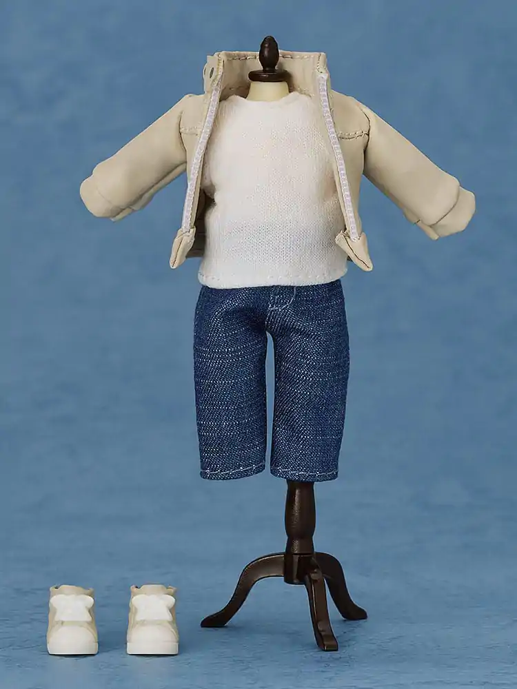 Nendoroid Doll Figures Set odjeće: Kožna jakna (boja bjelokosti) fotografija proizvoda