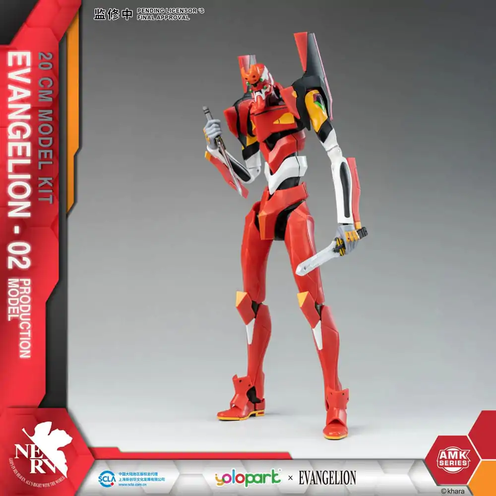 Neon Genesis Evangelion AMK Series Plastični Model Kit Eva-02 20 cm fotografija proizvoda