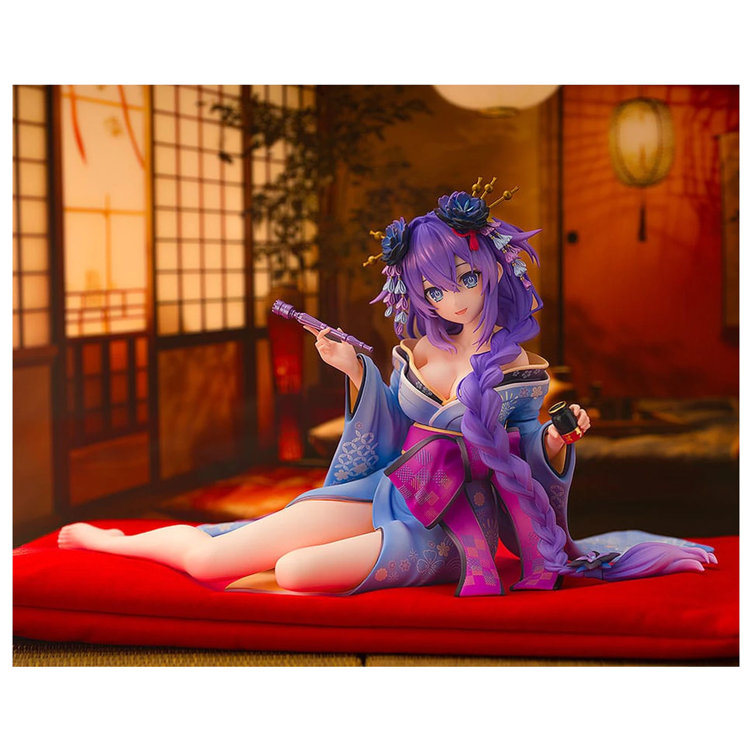 Neptunia x Senran Kagura Statua 1/7 Purple Heart Kimono Ver. 13 cm fotografija proizvoda