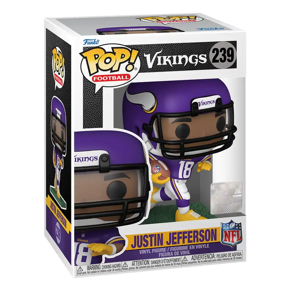 NFL POP! Football Vinyl Figura Vikings - Justin Jefferson 9 cm fotografija proizvoda