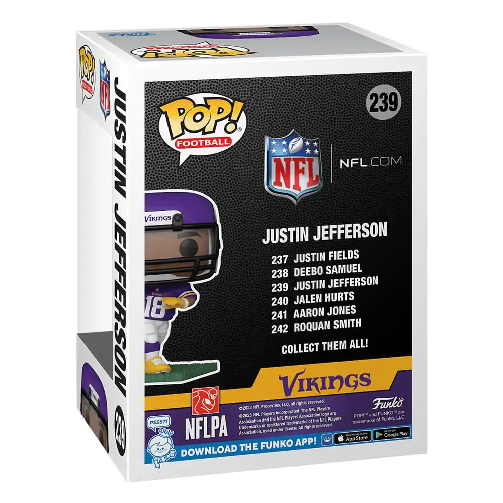 NFL POP! Football Vinyl Figura Vikings - Justin Jefferson 9 cm fotografija proizvoda