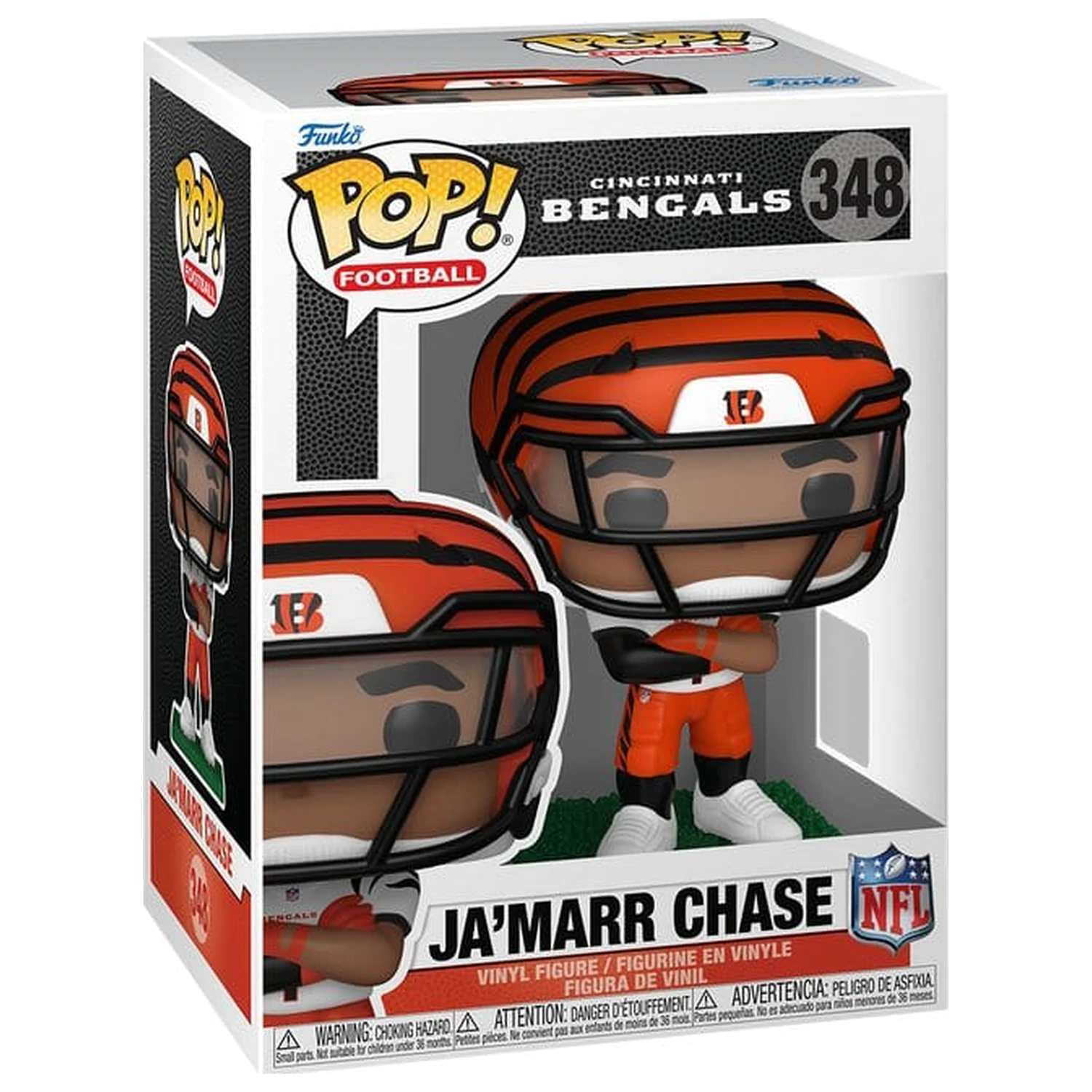 NFL Funko POP! Vinilna figura : Bengals- Ja'Marr Chase (prozirni vizir) 9 cm fotografija proizvoda