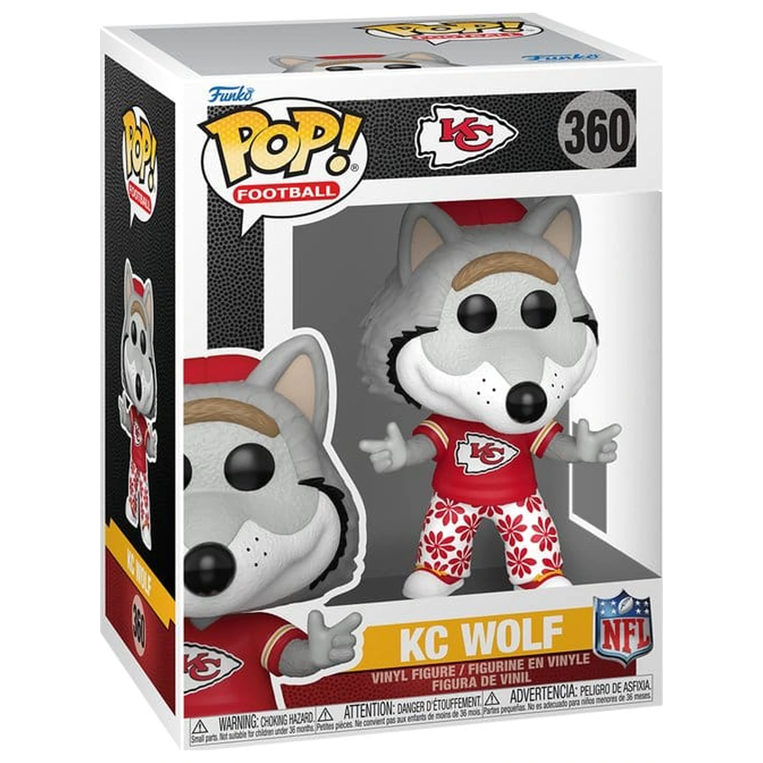 NFL Funko POP! Vinilna figura maskote: Chiefs- Wolf 9 cm fotografija proizvoda