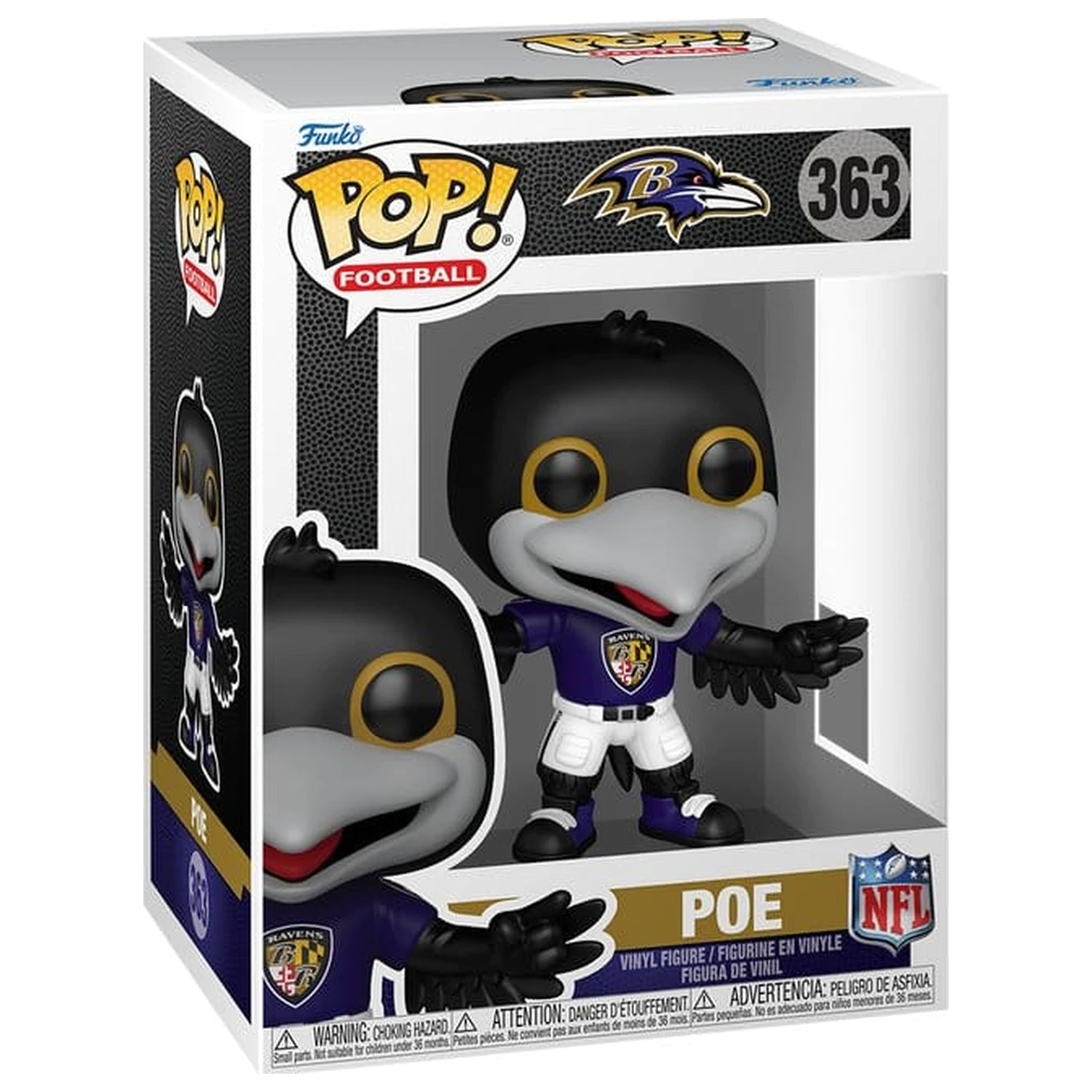 NFL Funko POP! Vinilna figura Maskote: Ravens- Poe 9 cm fotografija proizvoda