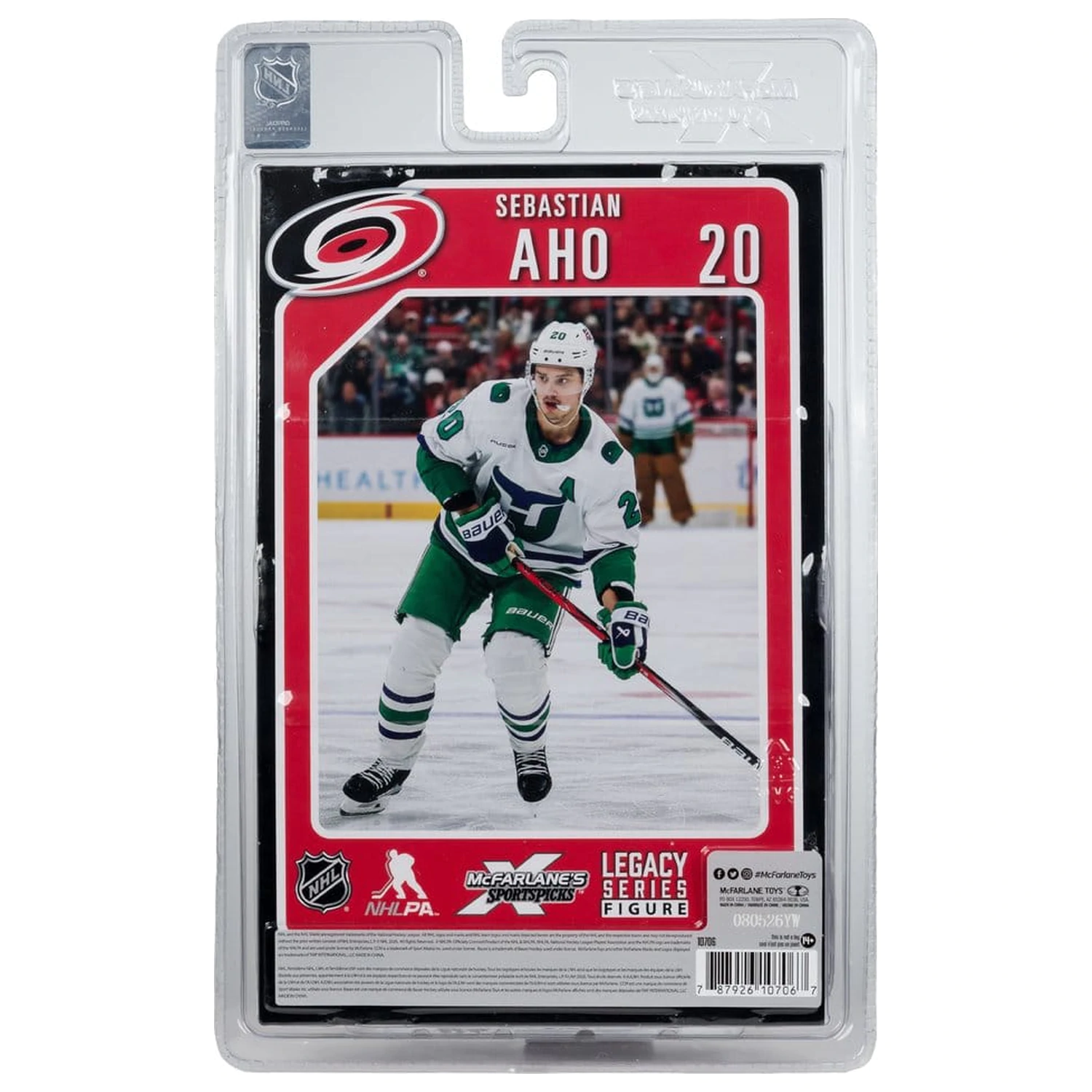 NHL McFarlane SportsPicks figura Sebastian Aho (Hartford Whalers Retro) 18 cm fotografija proizvoda