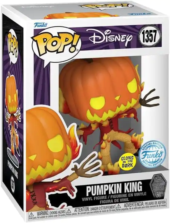 Nightmare before Christmas 30th Anniversary Funko POP! Disney vinilna figura Pumpkin King(GW) 9 cm fotografija proizvoda