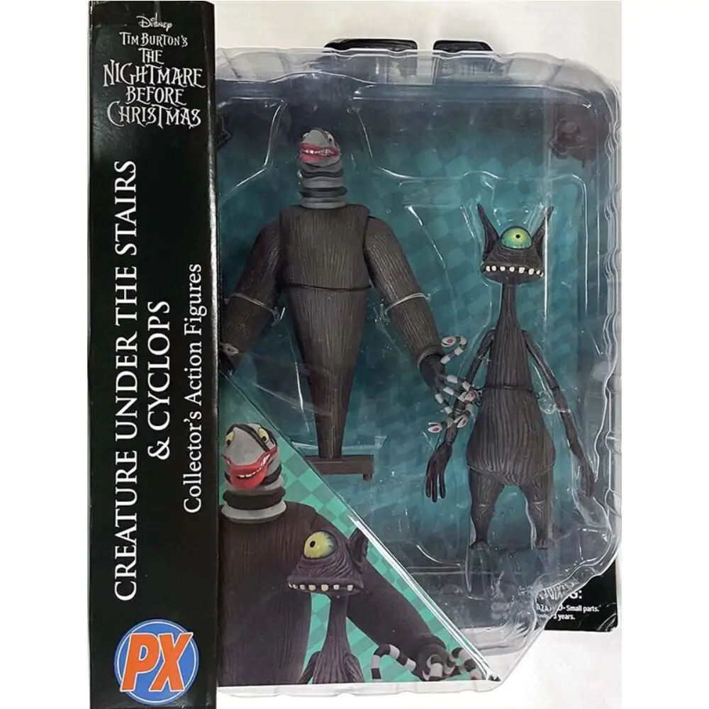 Nightmare before Christmas akcijske figure 2-Pack Creature under the Stairs & Cyclops 18 cm fotografija proizvoda