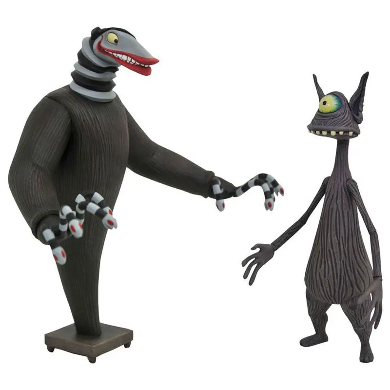 Nightmare before Christmas akcijske figure 2-Pack Creature under the Stairs & Cyclops 18 cm fotografija proizvoda