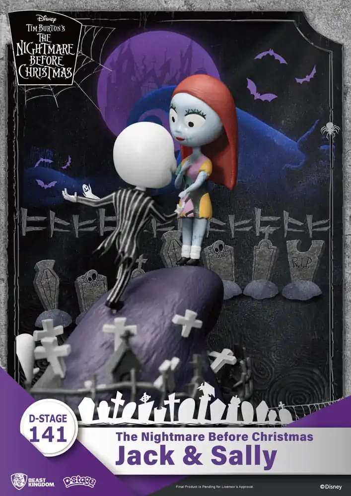 Nightmare before Christmas D-Stage PVC Diorama Jack & Sally 15 cm fotografija proizvoda