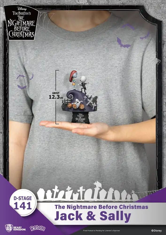 Nightmare before Christmas D-Stage PVC Diorama Jack & Sally 15 cm fotografija proizvoda