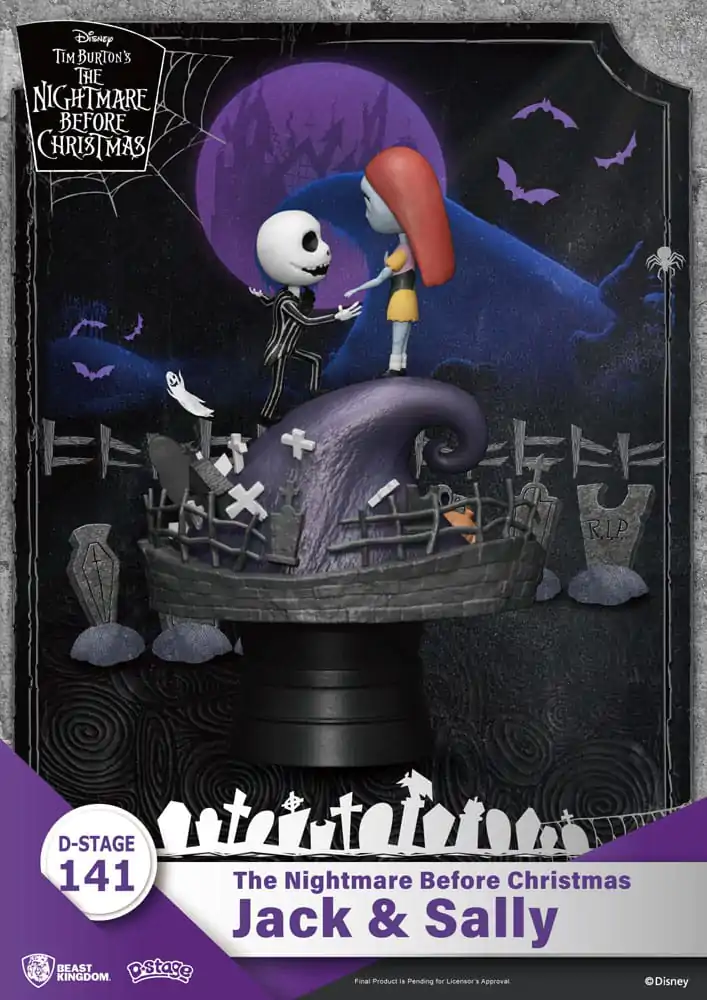 Nightmare before Christmas D-Stage PVC Diorama Jack & Sally 15 cm fotografija proizvoda
