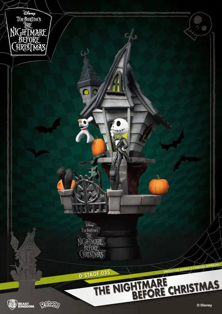 Nightmare before Christmas D-Stage PVC diorama Jack's Haunted House 15 cm fotografija proizvoda