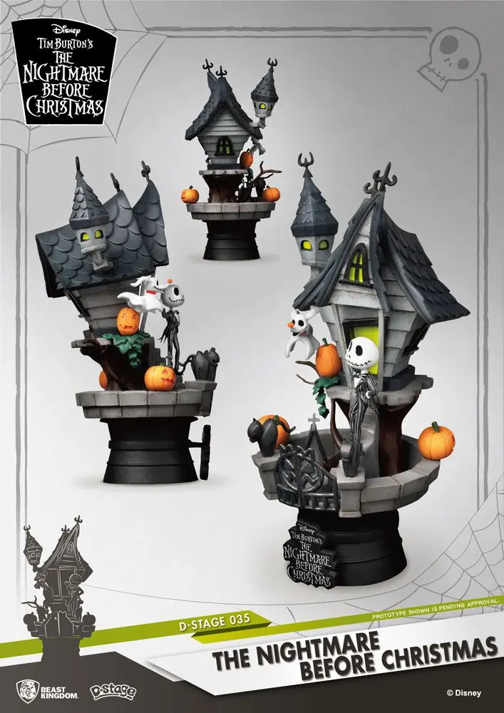 Nightmare before Christmas D-Stage PVC diorama Jack's Haunted House 15 cm fotografija proizvoda