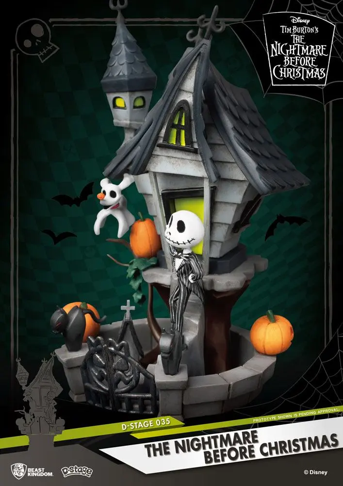 Nightmare before Christmas D-Stage PVC diorama Jack's Haunted House 15 cm fotografija proizvoda
