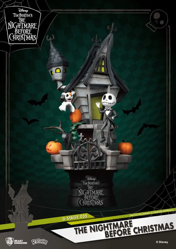 Nightmare before Christmas D-Stage PVC diorama Jack's Haunted House 15 cm fotografija proizvoda