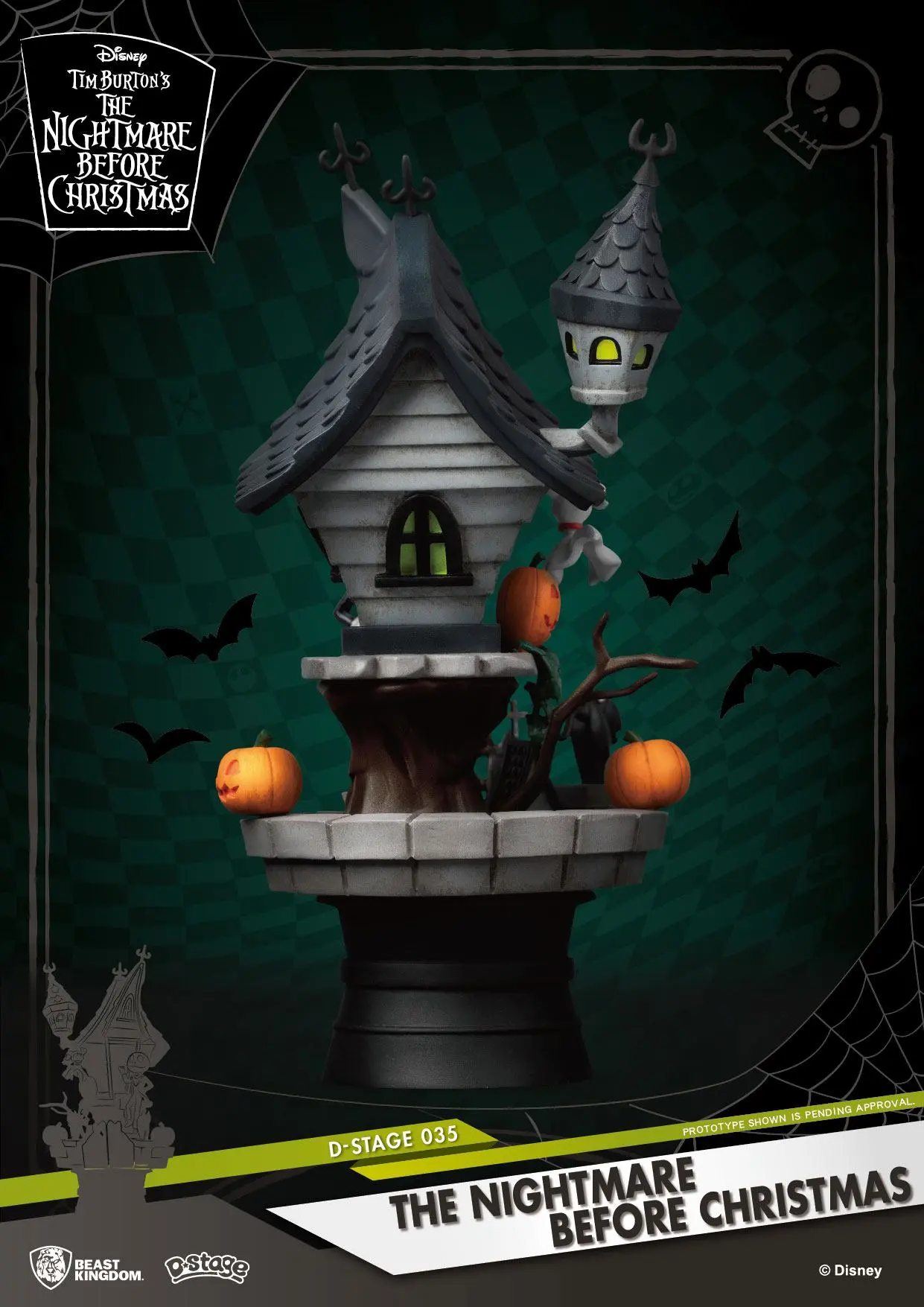 Nightmare before Christmas D-Stage PVC diorama Jack's Haunted House 15 cm fotografija proizvoda