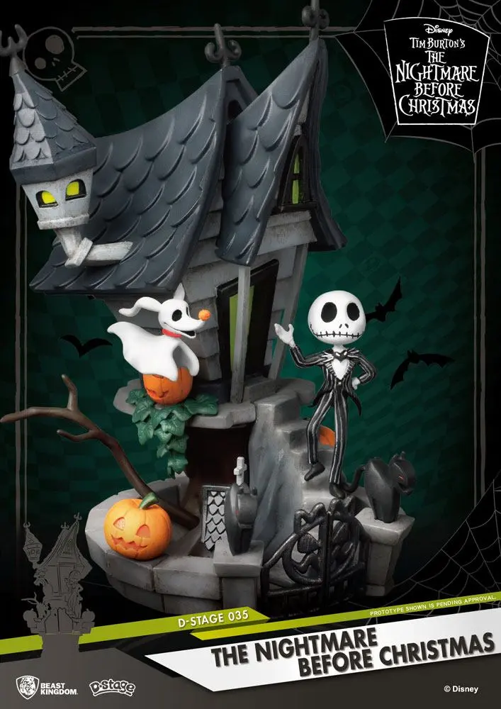 Nightmare before Christmas D-Stage PVC diorama Jack's Haunted House 15 cm fotografija proizvoda