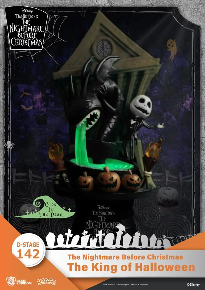 Nightmare before Christmas D-Stage PVC Diorama Kralj Noći vještica 15 cm fotografija proizvoda