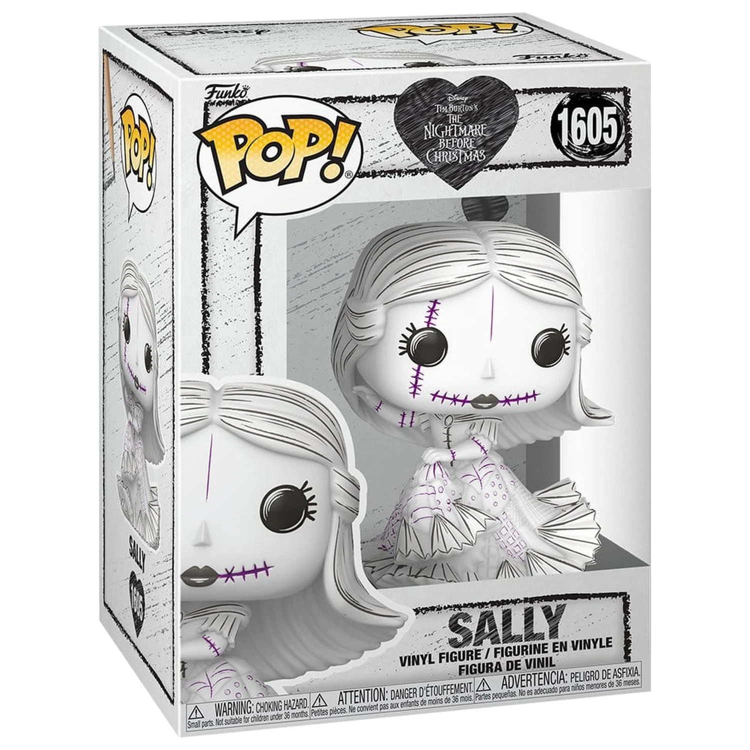 Nightmare before Christmas Funko POP! Disney Vinilna figura Valentinovo 2027 Sally(Sketched) 9 cm fotografija proizvoda