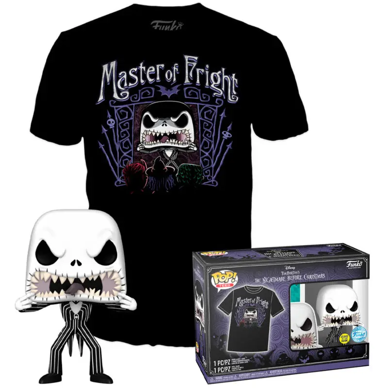 Nightmare Before Christmas Jack Skellington Funko POP figura i majica box Exkluzív fotografija proizvoda