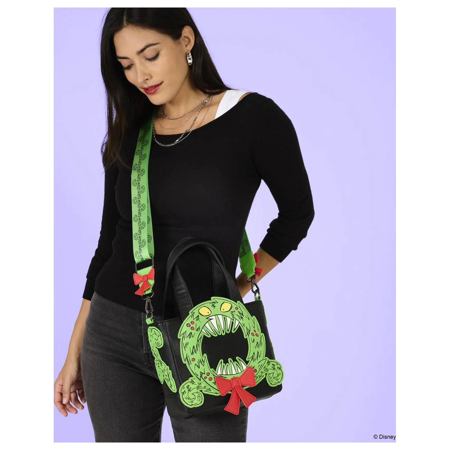 Nightmare before Christmas by Loungefly torba preko tijela Man-Eating Wreath fotografija proizvoda
