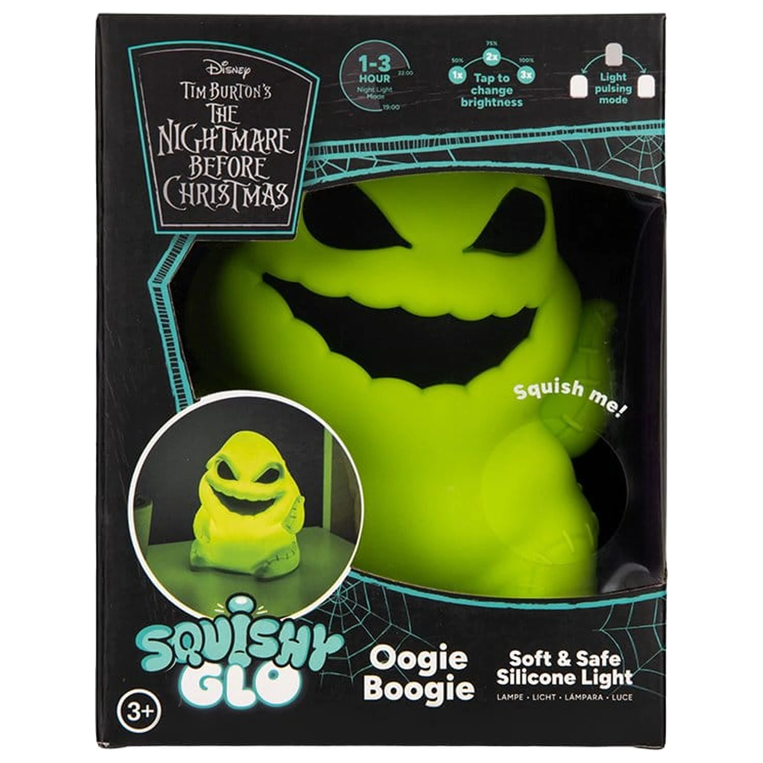 Nightmare Before Christmas SquishyGlo Silikonsko svjetlo Oogie Boogie 16 cm fotografija proizvoda