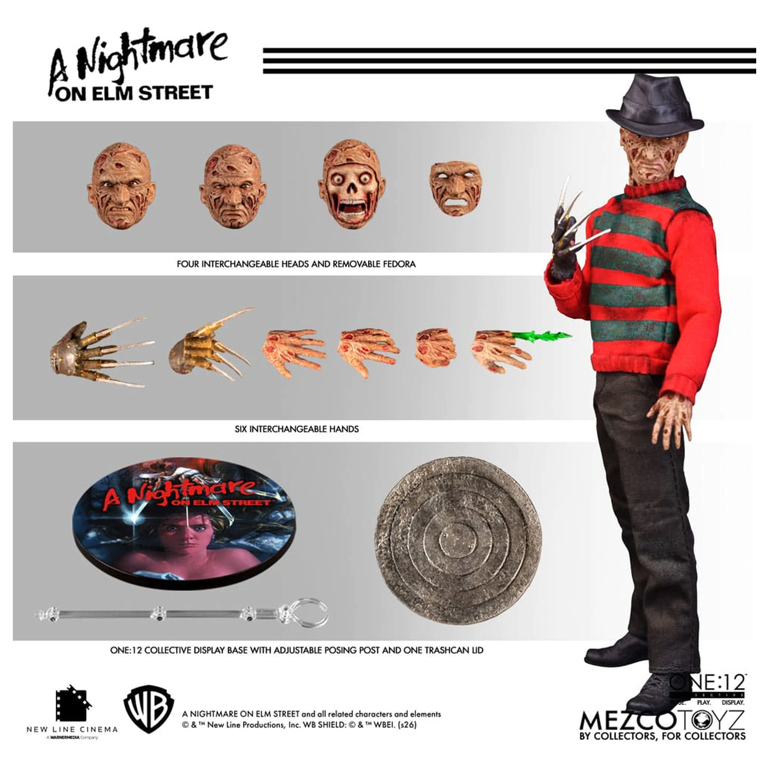 Nightmare On Elm Street akcijska figura 1/12 Freddy Krueger 17 cm fotografija proizvoda