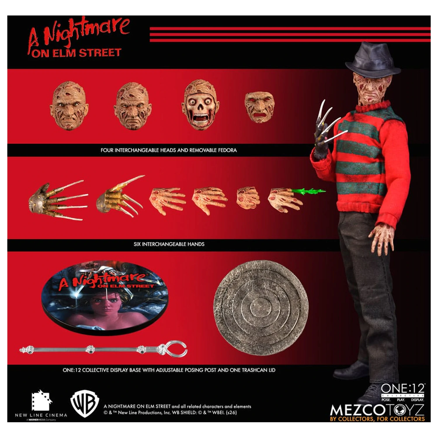 Nightmare On Elm Street akcijska figura 1/12 Freddy Krueger 17 cm fotografija proizvoda